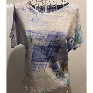 Chicos Small Tshirt 34x20 Grunge Hipster Casual